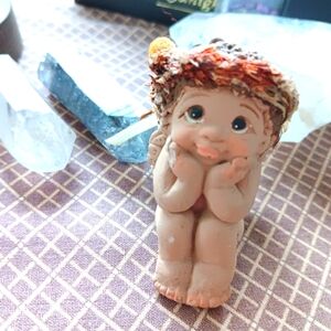 Dreamsicles clay angel, fairy vintage piece good condition